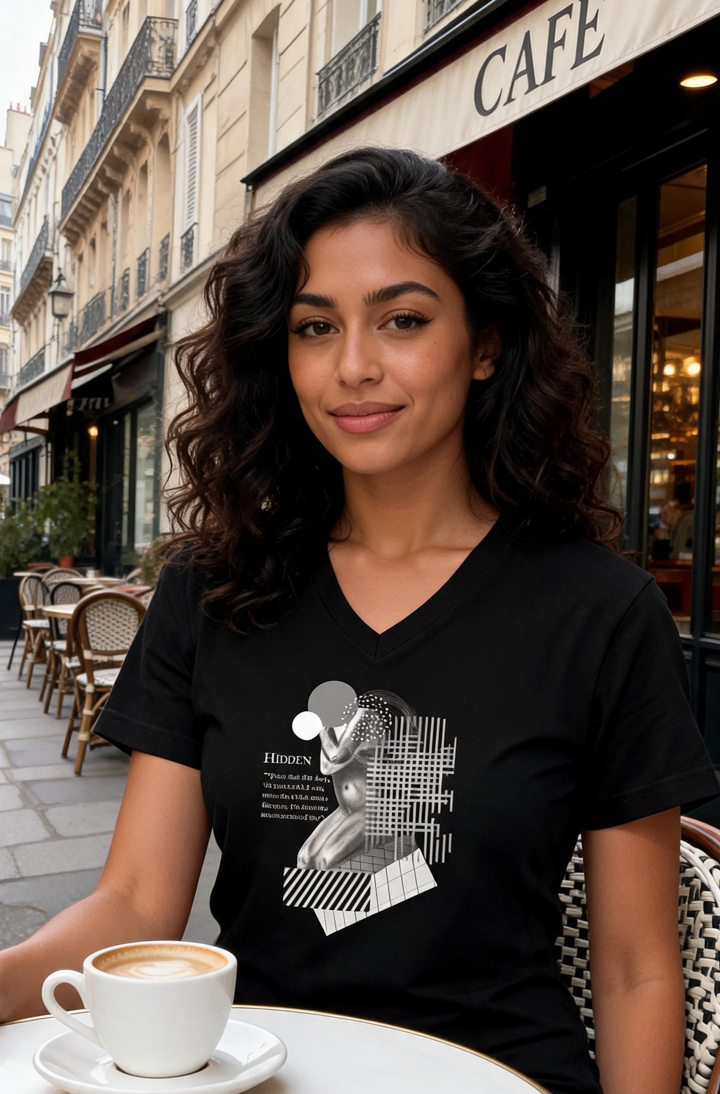 Hidden (More Than Skin Deep) Short Sleeve V-Neck T-Shirt