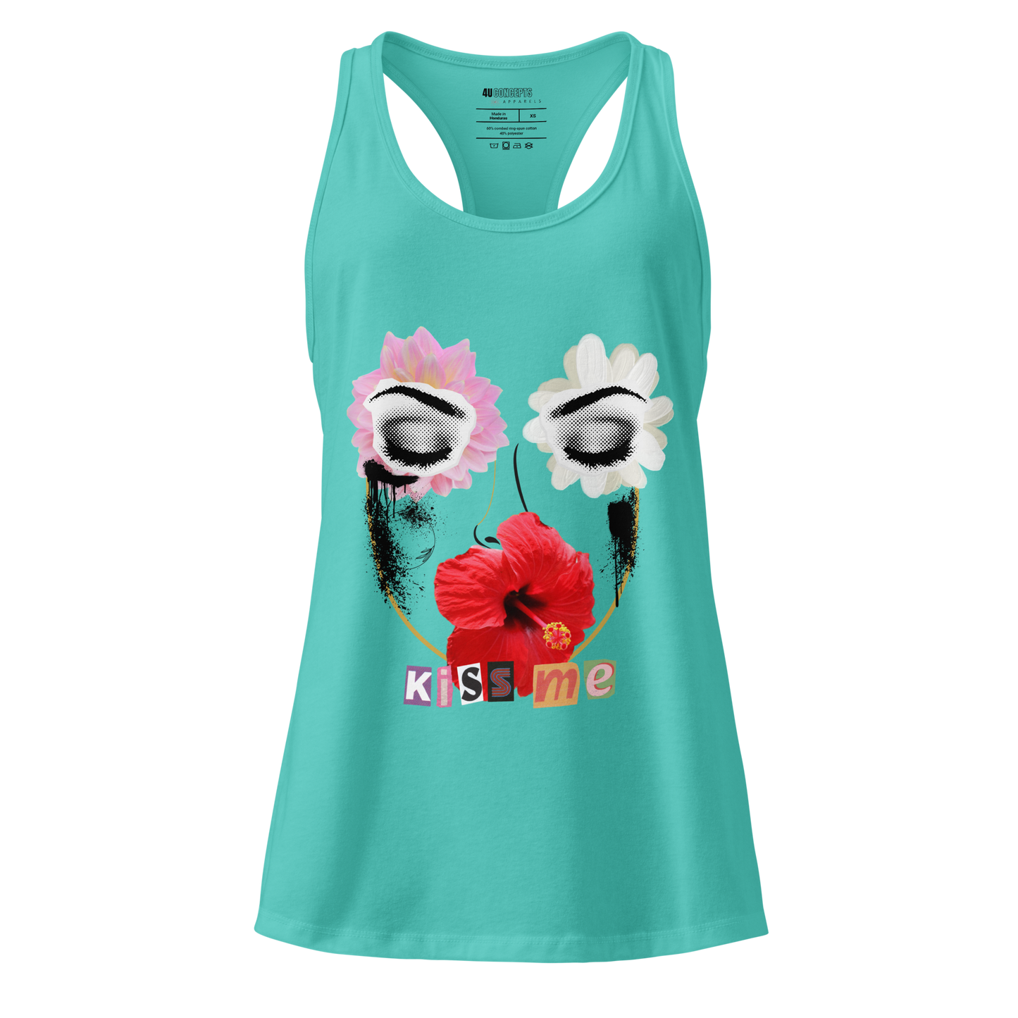 Women’s fitted racerback tank top